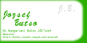 jozsef butso business card